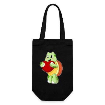 Turtle Heart - Gift Bag for Bottles - black - Front