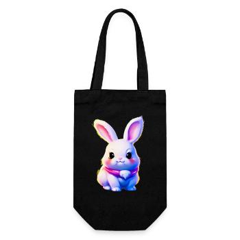 mignon lapin de Pâques - lapin mignon - Sac à bouteille - noir - Devant
