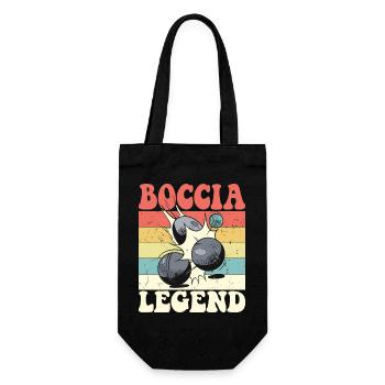 Bocciaspieler Boccia Kugel und Zubehör Boccia - Geschenkbeutel für Flaschen - Schwarz - Vorne