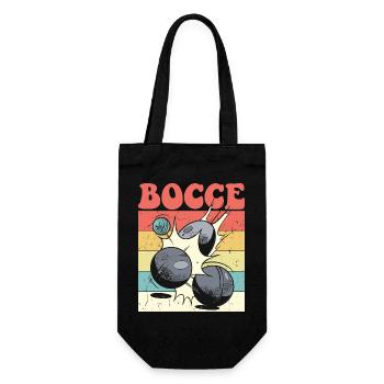 Bocce Spruch Bocce Ball mit Jack Bocci Game Bocce - Geschenkbeutel für Flaschen - Schwarz - Vorne