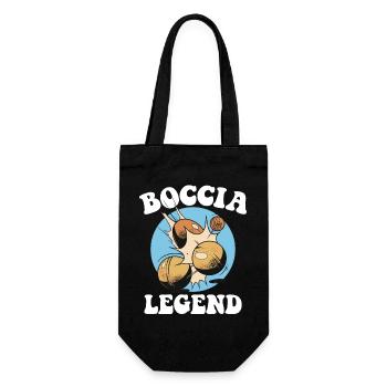 Bocciaspieler Boccia Kugel und Zubehör Boccia - Geschenkbeutel für Flaschen - Schwarz - Vorne