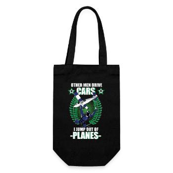 Skydiving Skydiver Tandem Jump Gift - Gift Bag for Bottles - black - Front
