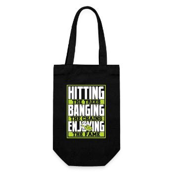 Hitting Trees Banging Chains Enjoying Fame - Gift Bag for Bottles - black - Front