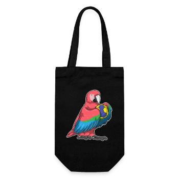 Parrot Handball Player Handball - Gift Bag for Bottles - black - Front
