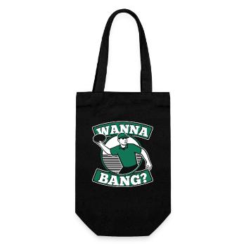 Wanna Bang Disc Golfer Frisbee Golf Basket Disc - Gift Bag for Bottles - black - Front