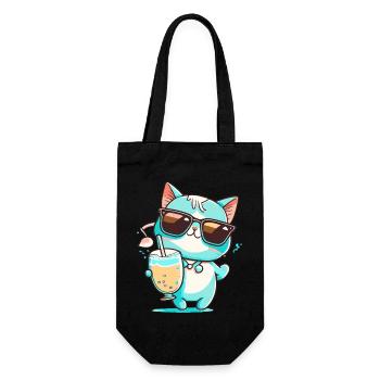 The Casual Cat - Gift Bag for Bottles - black - Front