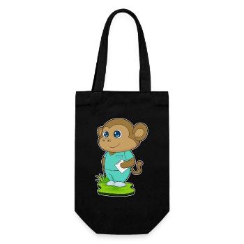 Monkey Nurse - Gift Bag for Bottles - black - Front