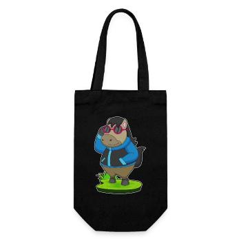 Pferd Sonnenbrille - Geschenkbeutel für Flaschen - Schwarz - Vorne