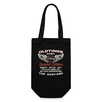 29. Geburtstag Mann April Jahrgang 1994 Oldtimer - Geschenkbeutel für Flaschen - Schwarz - Vorne