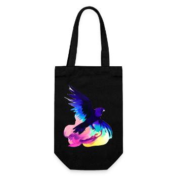 Budgerigar cockatiel bird owner bird - Gift Bag for Bottles - black - Front