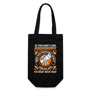 Si tu n’aimes pas l’astronomie, tu ne m’aimeras pas - Sac à bouteille - noir - Devant