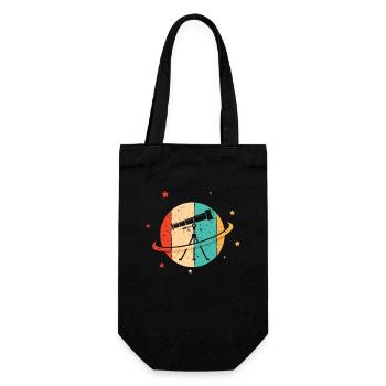 Rétro Starry Sky Cosmologiste Astronomy Photographe - Sac à bouteille - noir - Devant