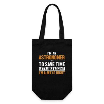 Astronome Supposons que j’ai raison cosmologiste - Sac à bouteille - noir - Devant