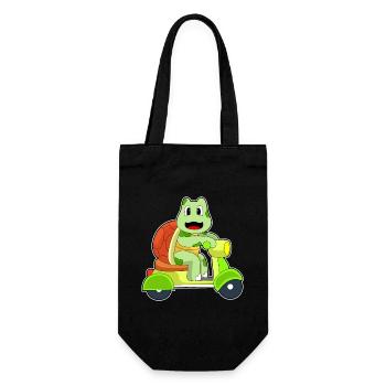 Turtle Scooter - Gift Bag for Bottles - black - Front
