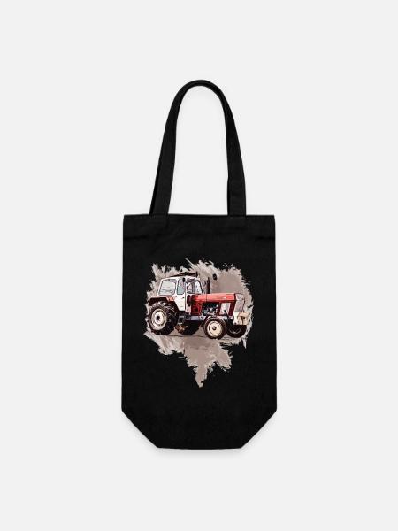 Fortschritt Traktor ZT 304 - Geschenkbeutel für Flaschen - Schwarz