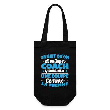 Un Super Coach Cadeau Entraineur Humour - Sac à bouteille - noir - Devant