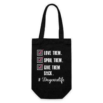 Fournisseur de services de garde Love Enseignante en garderie - Sac à bouteille - noir - Devant