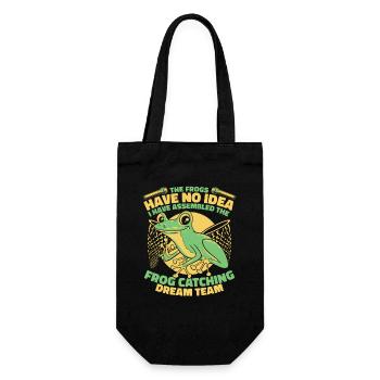 The Frogs Have No Idea Tree Frog Toad Frog - Gift Bag for Bottles - black - Front