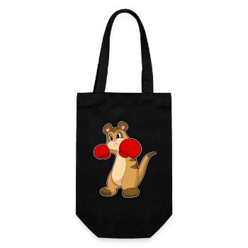 Boxer Boxeur Suricate Gants de boxe Boxe - Sac à bouteille - noir - Devant