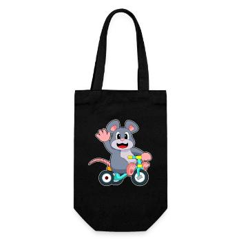Rat Bicycle - Gift Bag for Bottles - black - Front
