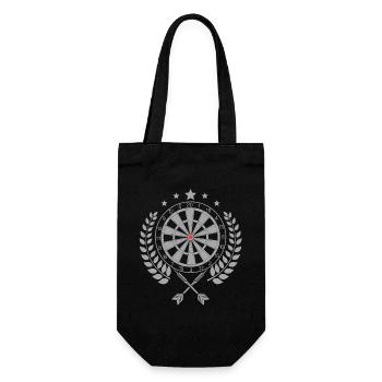 Darts - Darts Lover Apparel - Geschenkbeutel für Flaschen - Schwarz - Vorne
