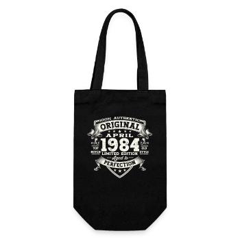 39e anniversaire homme April Né 1984 Original - Sac à bouteille - noir - Devant