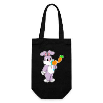 Hase Seifenblasen  - Geschenkbeutel für Flaschen - Schwarz - Vorne