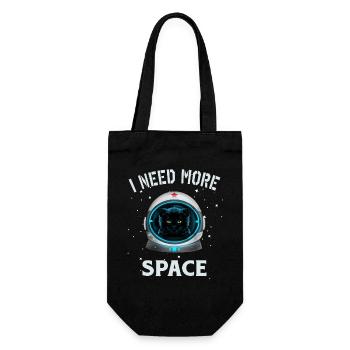 i need more space - Geschenkbeutel für Flaschen - Schwarz - Vorne