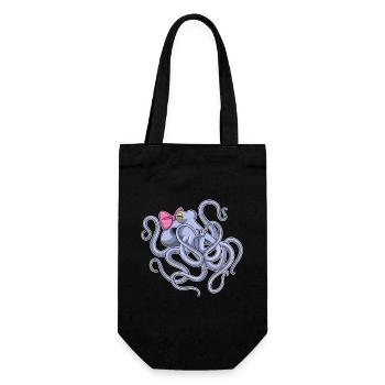 Boucle de pieuvre - Sac à bouteille - noir - Devant