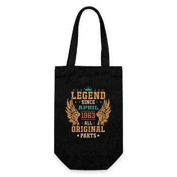 légende depuis avril 1963 cadeau d'anniversaire - Sac à bouteille - noir - Devant