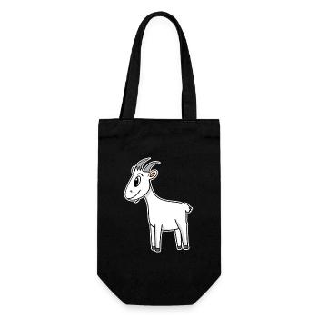 Goat Goat Goat - Gift Bag for Bottles - black - Front