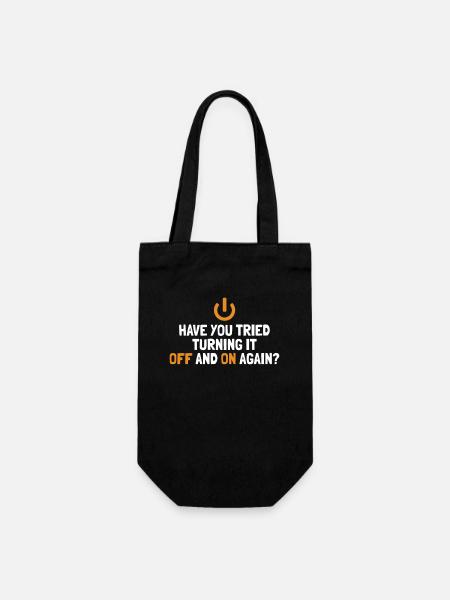 Essayez de l’éteindre et de le rallumer Opérations informatiques - effectué. - Sac à bouteille - noir