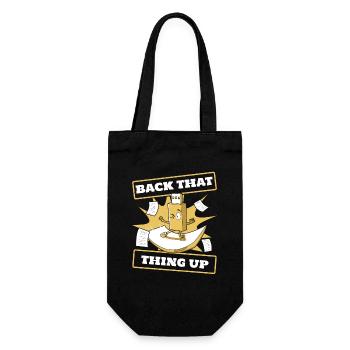 Back That Thing Up IT Operations Computer Scientist - Gift Bag for Bottles - black - Front