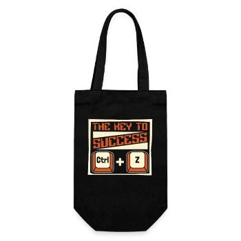 La clé du succès Ctrl Z Informaticien Administrateur - Sac à bouteille - noir - Devant