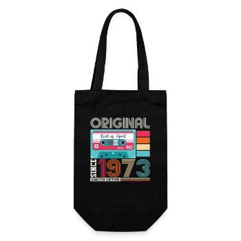 50e anniversaire homme April Born 1973 Cassette - Sac à bouteille - noir - Devant