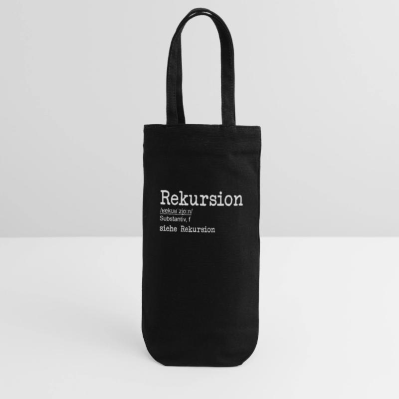 Rekursion Definition Softwareentwickler Coder Geschenkbeutel für Flaschen