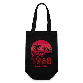 Vintage Year 1968 Limited Edition Red - Gift Bag for Bottles - black - Front