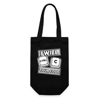 Je vais Ctrl C Votre Codeur Développeur - Sac à bouteille - noir - Devant