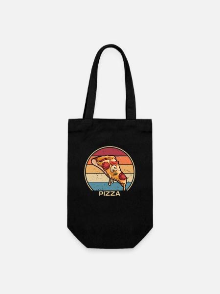 Retro Pizza Plateau Pizza Four Pizza Pizza Lovers - Sac à bouteille - noir