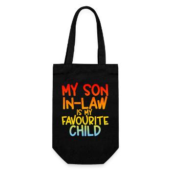 My Son In Law Is My Favourite Child - Gift Bag for Bottles - black - Front