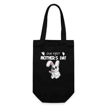 Mother's Day - First Mother's Day Gift - Gift Bag for Bottles - black - Front