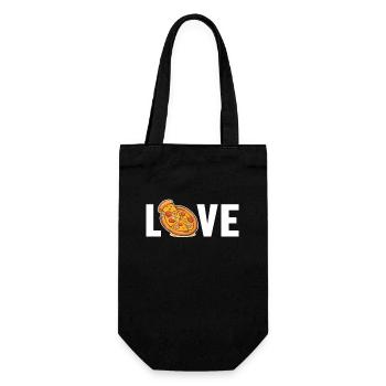 Pizza Love Pizza Tray Pizza Oven Pizza Pizza Maker - Gift Bag for Bottles - black - Front
