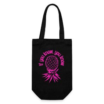 The Lifestyle Swinger Gift Pineapple Swinging - Gift Bag for Bottles - black - Front