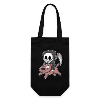 Grim Reaper Dog - Gift Bag for Bottles - black - Front