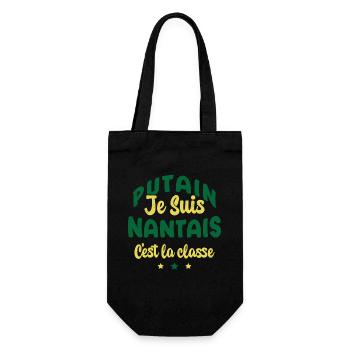 Je suis nantais c'est la classe - Sac à bouteille - noir - Devant