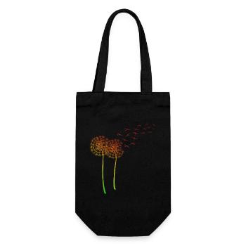 Glider Pilot Dandelion Dandelion Glider - Gift Bag for Bottles - black - Front