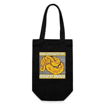 Facilement distrait par des serpents recroquevillés Boule de banane - Sac à bouteille - noir - Devant