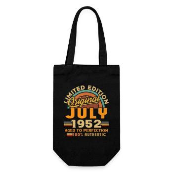 Naissance: Juillet 1952, Date de naissance: Juillet 1952 - Sac à bouteille - noir - Devant