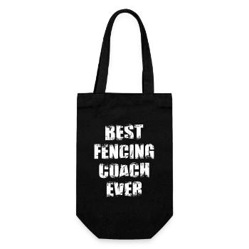 Best Fencing Instructor - Gift Bag for Bottles - black - Front