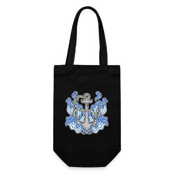 Anchor - Gift Bag for Bottles - black - Front